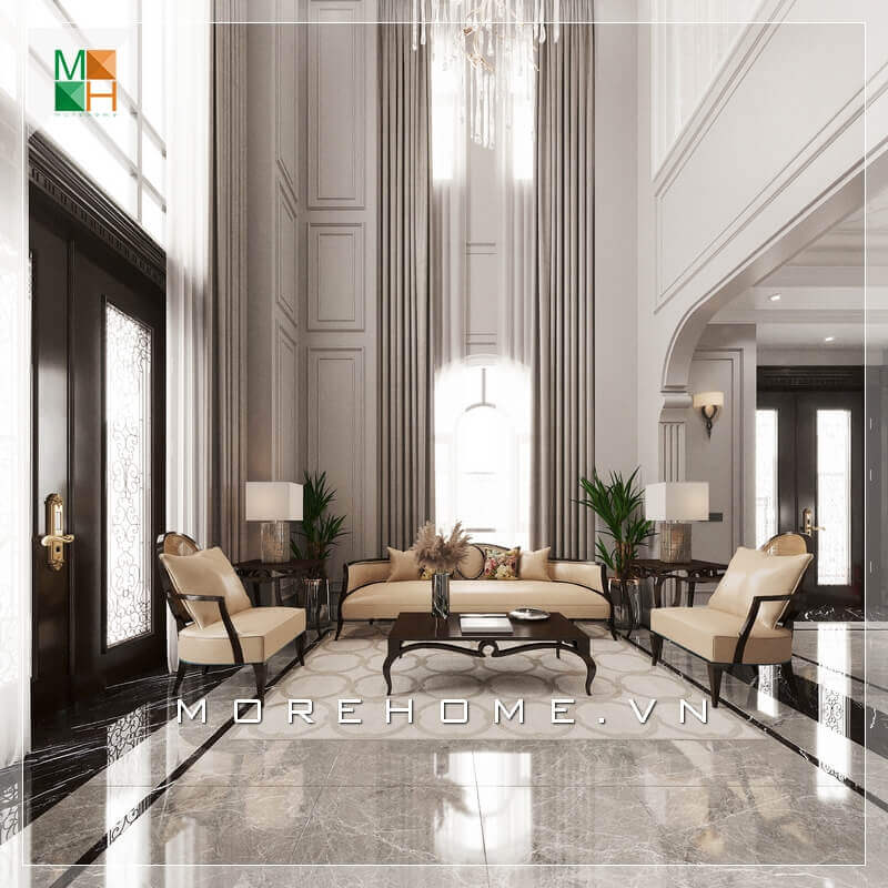 Chiêm ngưỡng mẫu thiết kế phòng khách tân cổ điển sang trọng cho biệt thự, nhà phố, chung cư cao cấp, căn hộ penthouse. Say đắm với các mẫu thiết kế phòng khách biệt thự, nhà phố đẹp