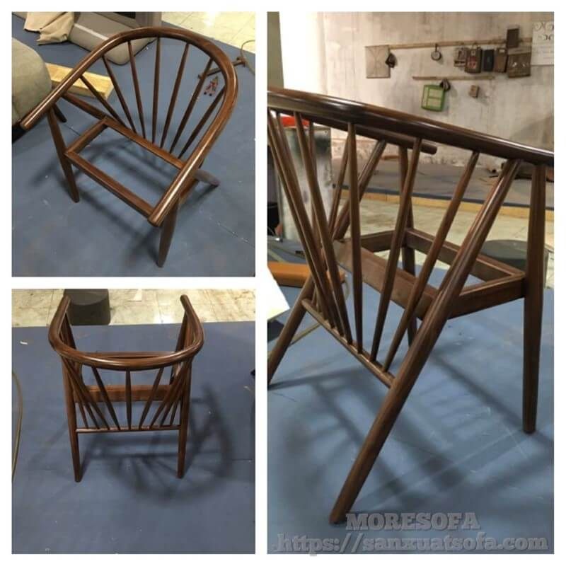 Hàng may đo luôn có sự khác biệt về đường nét, độ kỹ và chất lượng sản phẩm - Ghế ăn cao cấp gỗ óc chó.