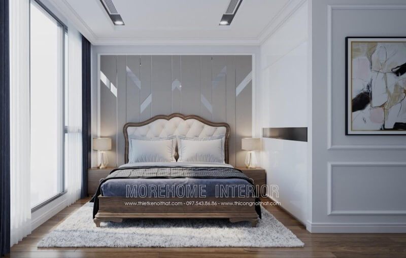 Giường ngủ gỗ óc chó Morehome mang đến cho khách hàng sự trải nghiệm hoàn hảo